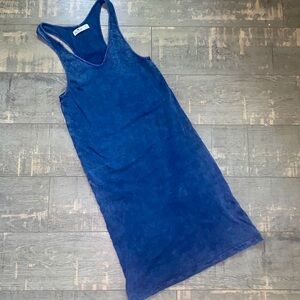 Women’s Hollister medium navy blue ribbed racer back dress
